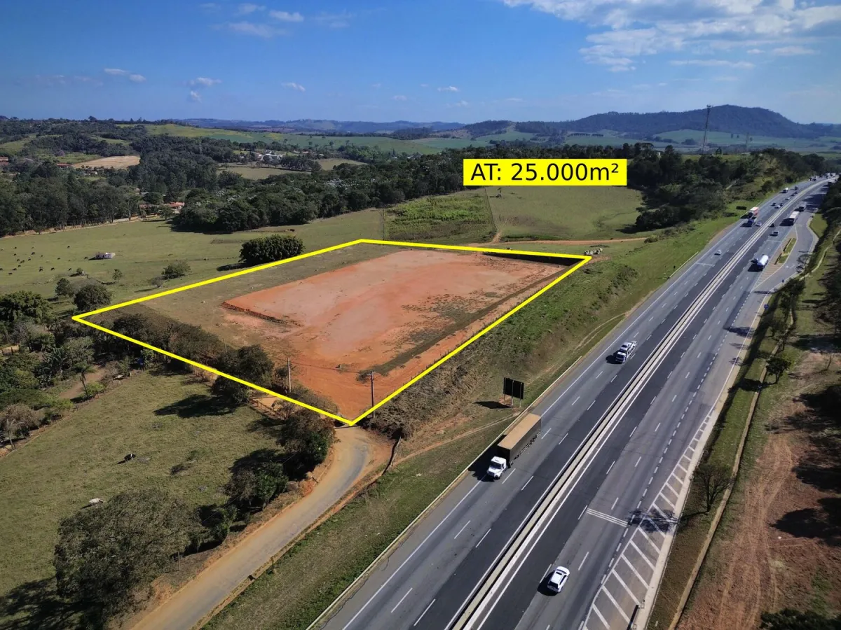 Terreno comercial de 25.000m² à venda na Rodovia Dom Pedro I